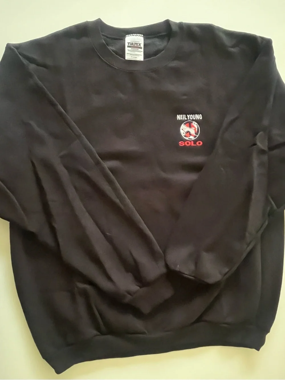 Neil Young Solo - Black Crewneck Sweatshirt